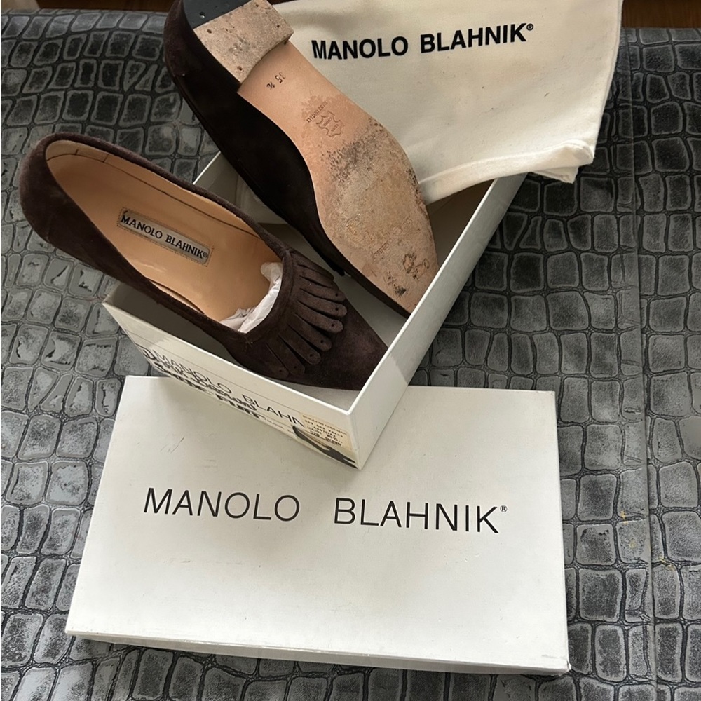 Manola Blahnik shoes.